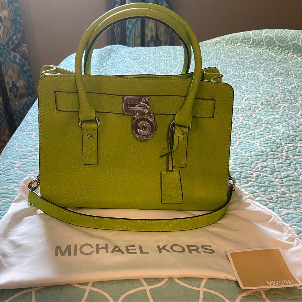 Micheal Kors Lime Green Purse